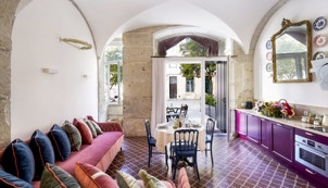 mosaico hidráulico padrão Gourmet aplicado numa cozinha em Lisboa