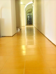 mosaico hidraulico 20cm monocromático ref 817 amarelo no Museu Farol de S. Vicente em Sagres