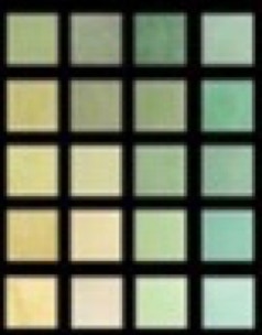 Mosaico hidráulico palette de verdes