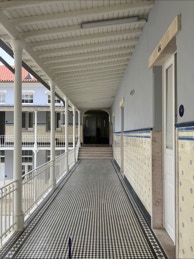 mosaico hidráulico ref Ouros e Faixa Lisboa no Liceu Camões em Lisboa